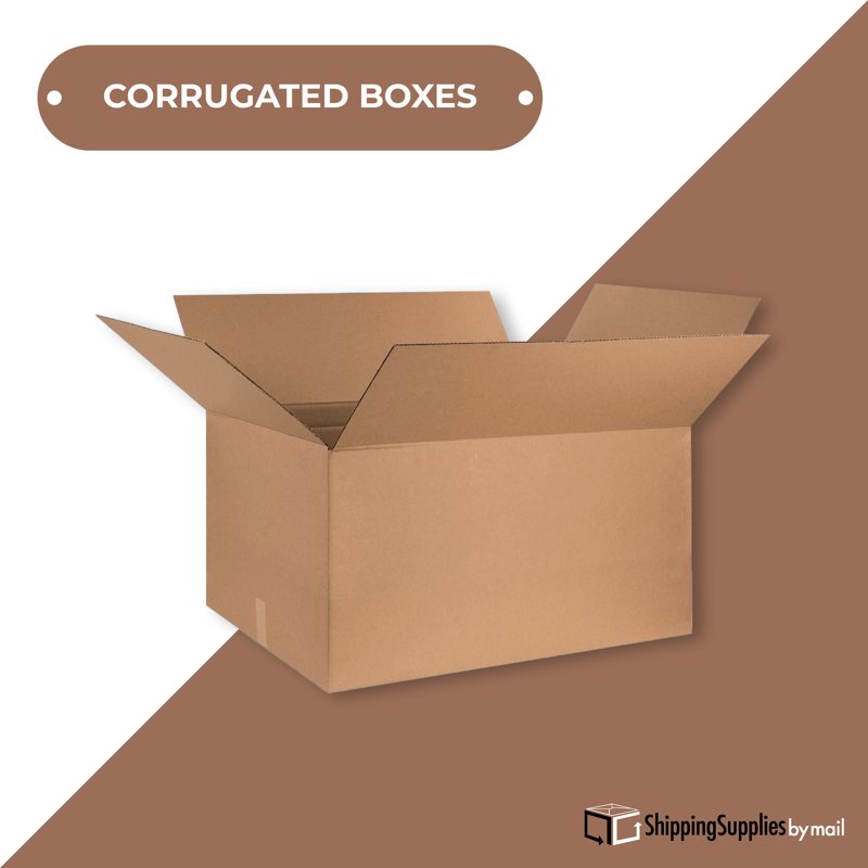 Heavy Duty Corrugated Shipping Boxes 24x15x12 Inches Pack of 20