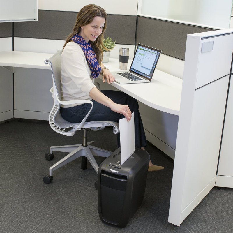 Personal Cross-Cut Paper Shredder 10 Sheets Safety Sensor Compact Office