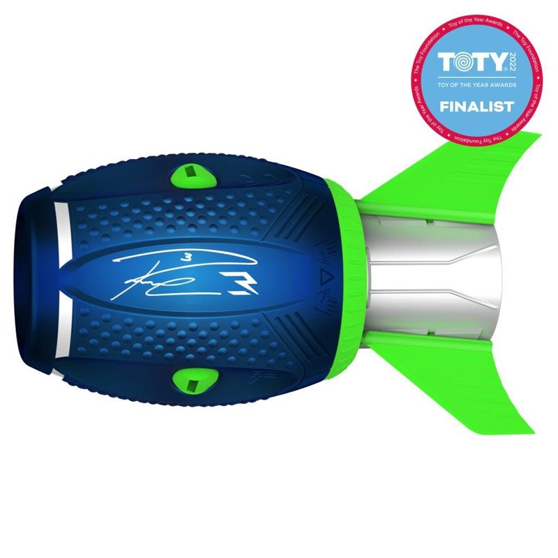 Junior Football - Durable Plastic Blue Kids Outdoor Sports Ball