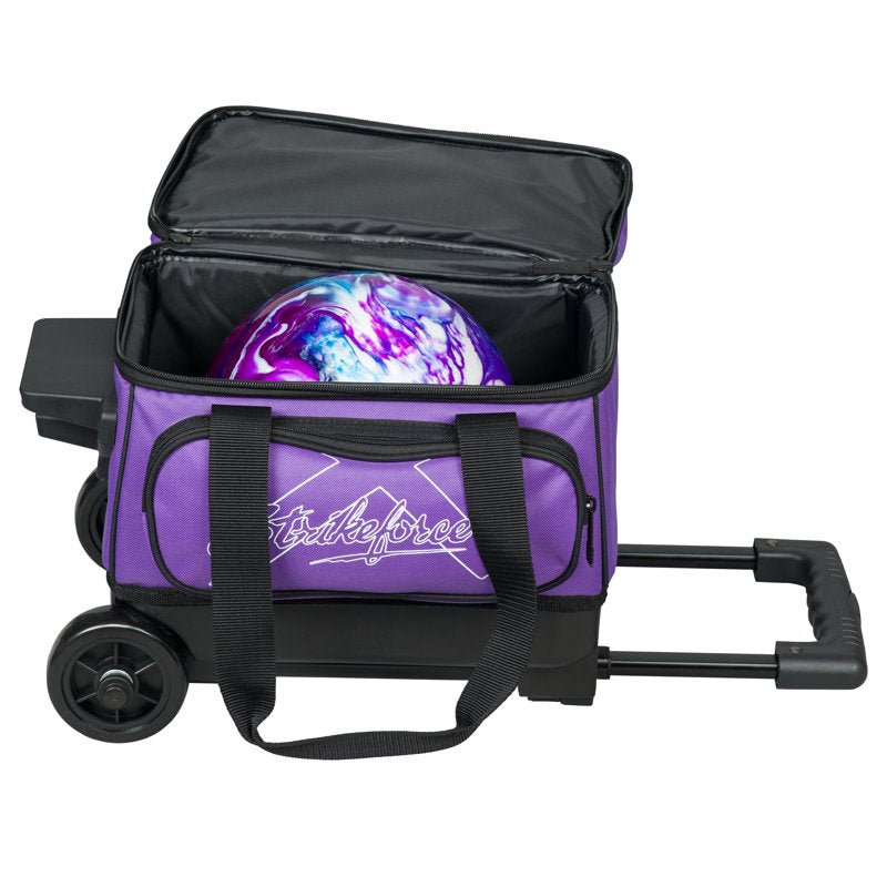Hybrid Single Bowling Ball Roller Bag – Purple Variation
