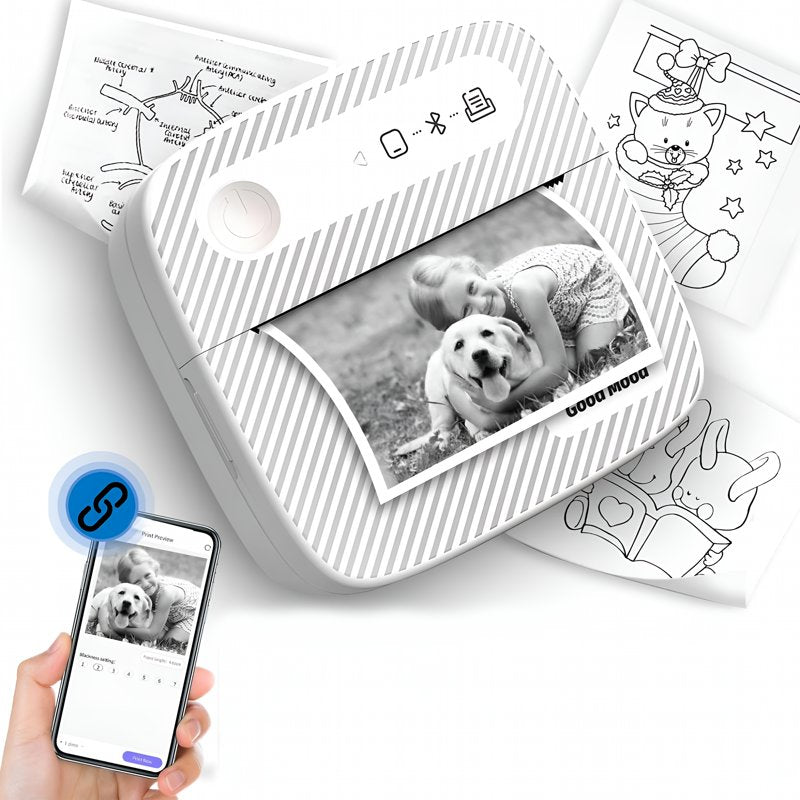 Wireless Thermal Shipping Label Printer Portable for Home Office Warehouse