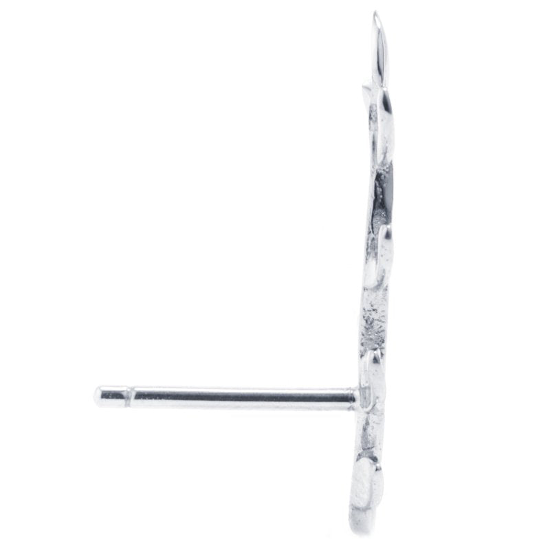 Sterling Silver Leaf Ear Climber Earrings for Women & Teens - Modern Jewelry