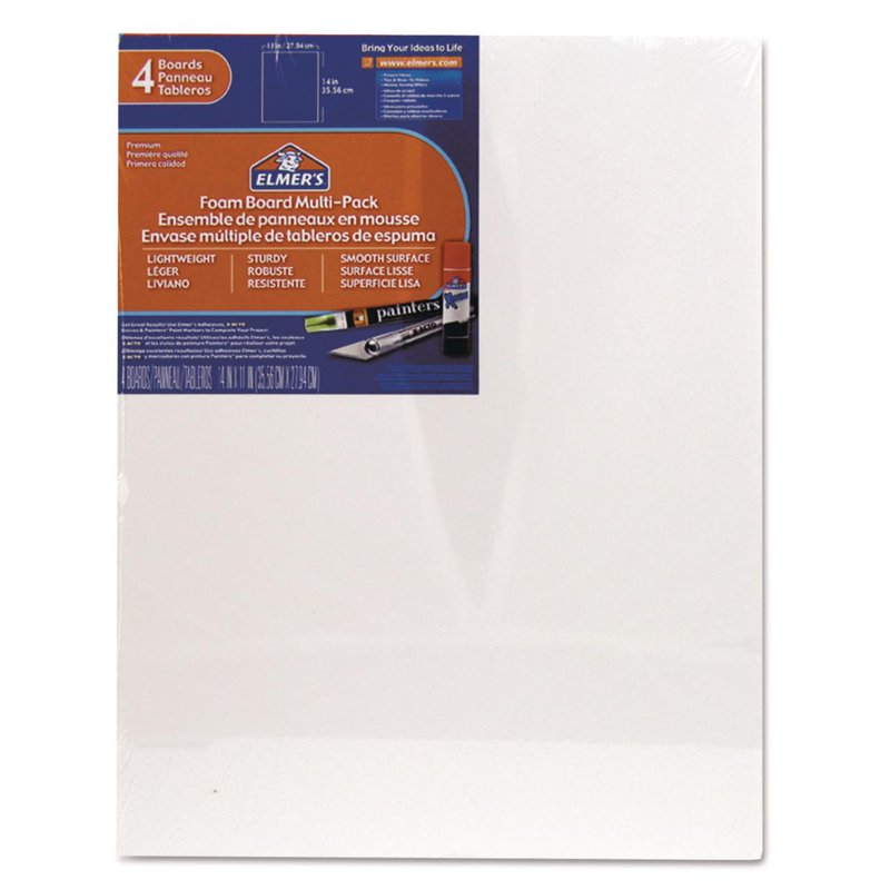White Foam Display Boards 24x18 Inches Pack of 2 - Craft & Presentation