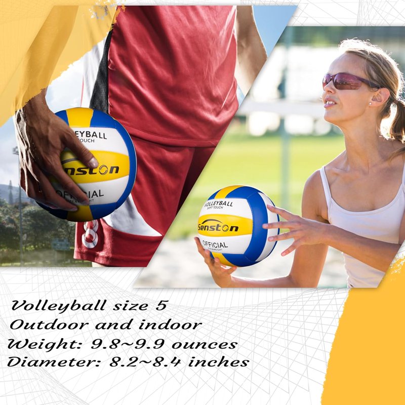 Official Size 5 Volleyball Soft Waterproof Indoor Outdoor Beach Volleyball