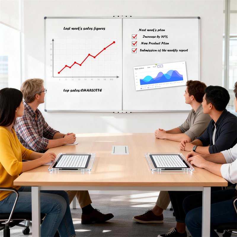 Large Foldable Magnetic Whiteboard 59x39 Inches with Aluminum Frame for Office Home School