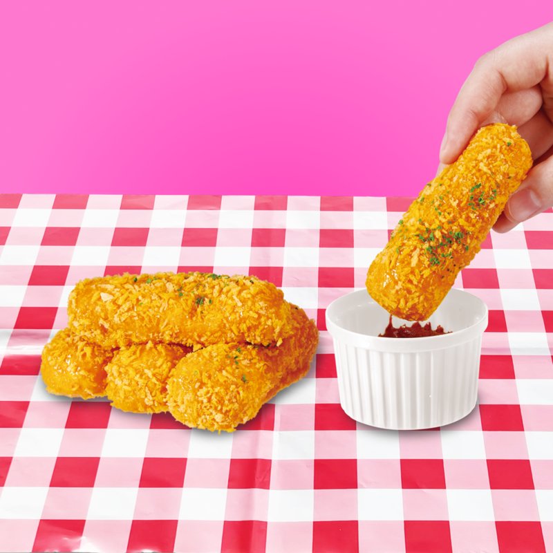 Kids DIY Play Food Slime Kit with Mozzarella Sticks & Shopping Bag