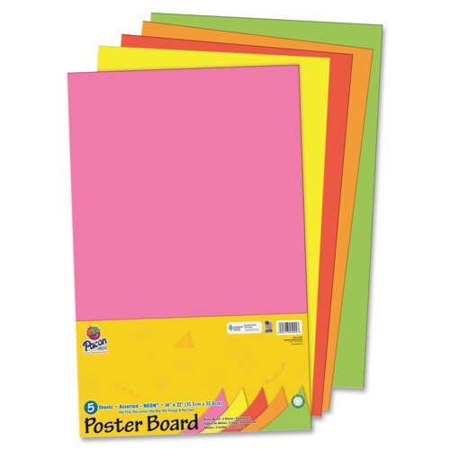 11x14 White Poster Boards - 5 Sheets for Art & School Projects