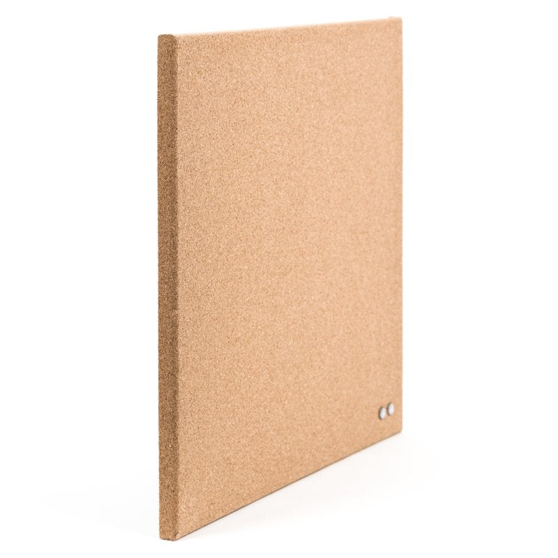 Frameless Cork Bulletin Board 14x14 Inches Wall Mount Office Home Use