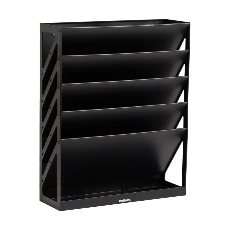 Vertical File Storage Organizer Wall Mount 5-Tier Desktop Office Drawer