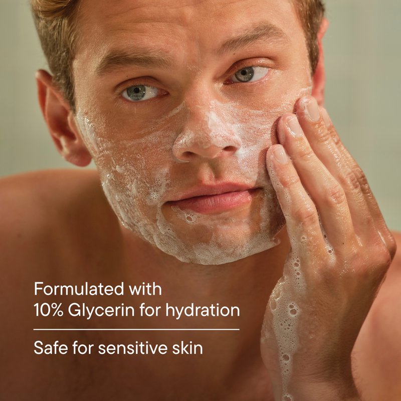 Men's Hydrating Facial Cleanser - Deep Cleansing & Moisturizing, 9 fl oz