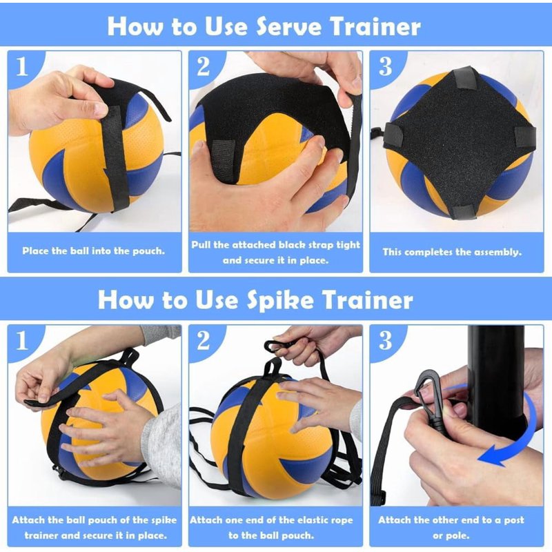 All-in-One Volleyball Training Equipment with Rebounder for Solo Practice