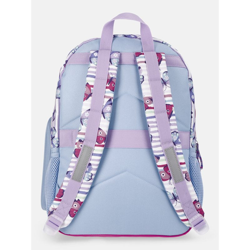 Kids’ Butterfly Backpack Set with Lunch Tote and Pouch - 3-Piece School Bag