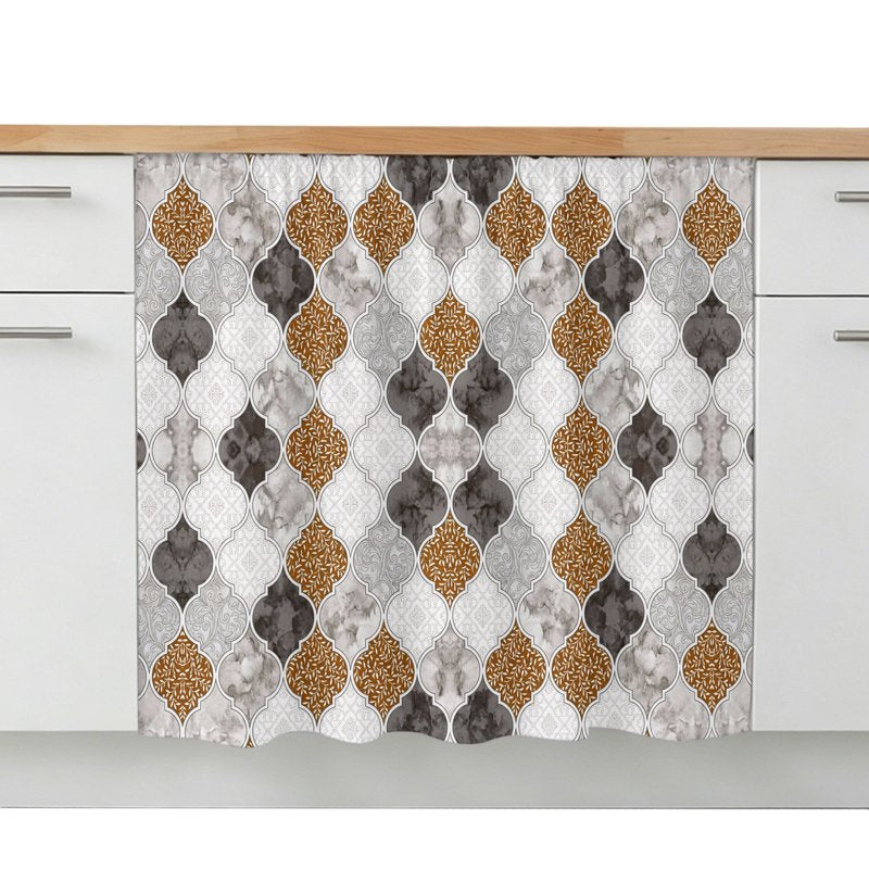 Waterproof Kitchen Cabinet Curtain Under Sink Dust-Proof Dust Cover 28-35 inch