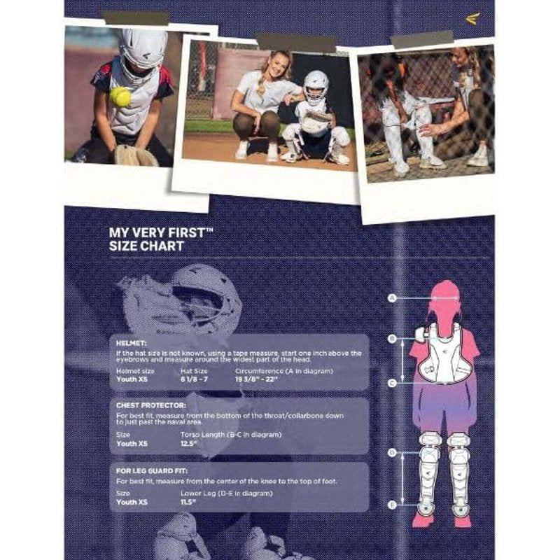 Youth Catcher’s Gear Set for Beginners Ages 5-7 - Charcoal, X-Small