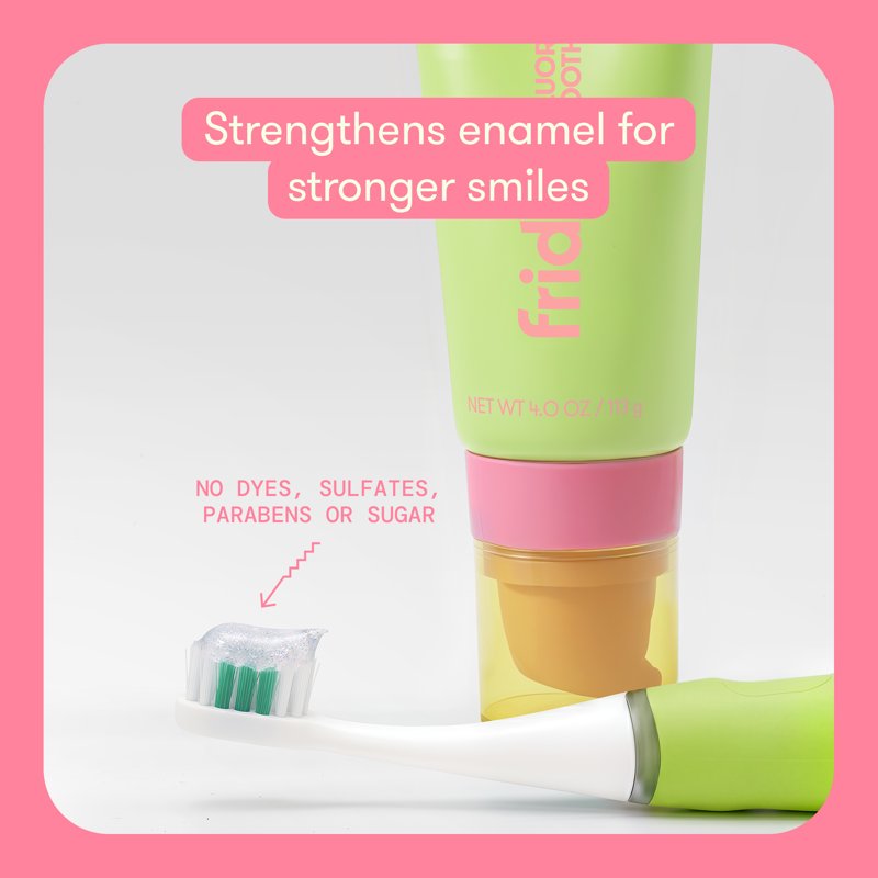 Kids Fluoride Toothpaste with Watermelon Flavor - Cavity Protection & Enamel Support, 4oz