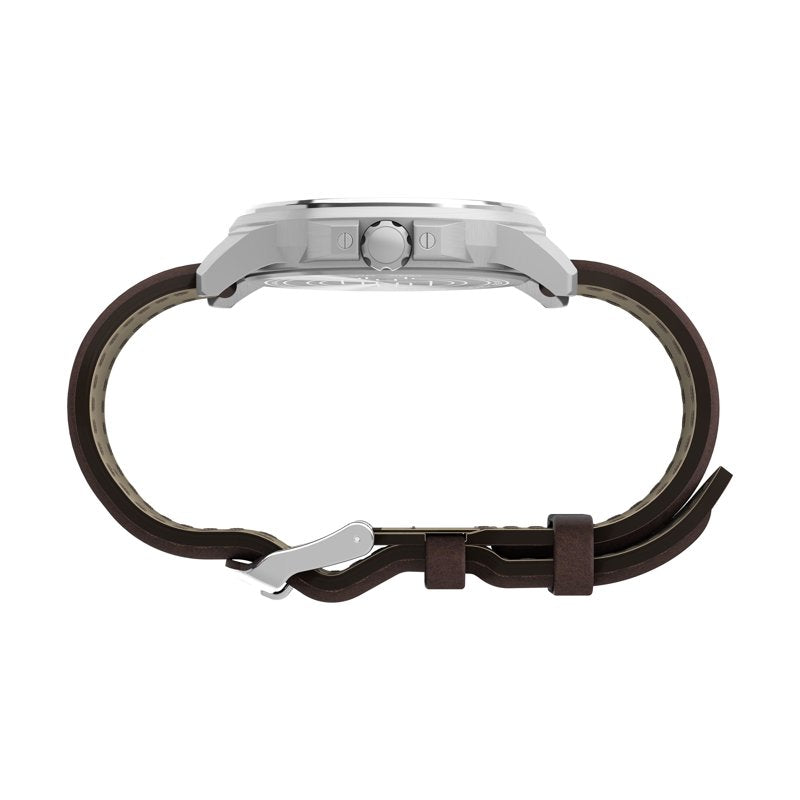 Men's Expedition Field Watch with Leather Strap, 50m Water Resistance