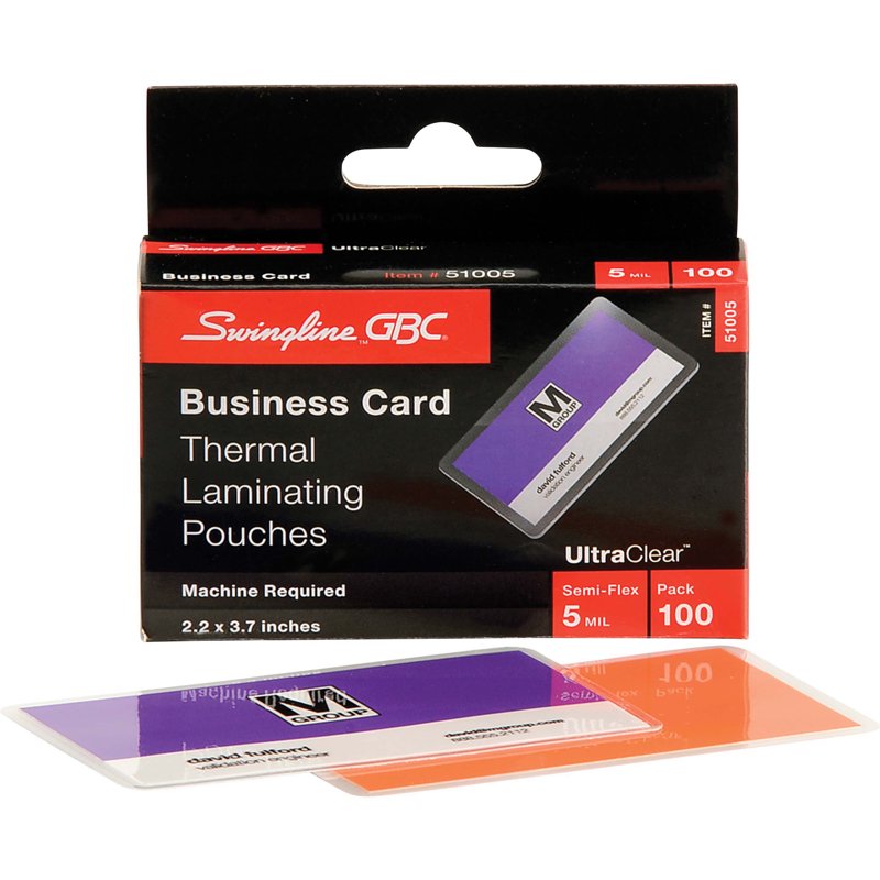 Clear Thermal Laminating Pouches 5 Mil, 100-Count for Office Use