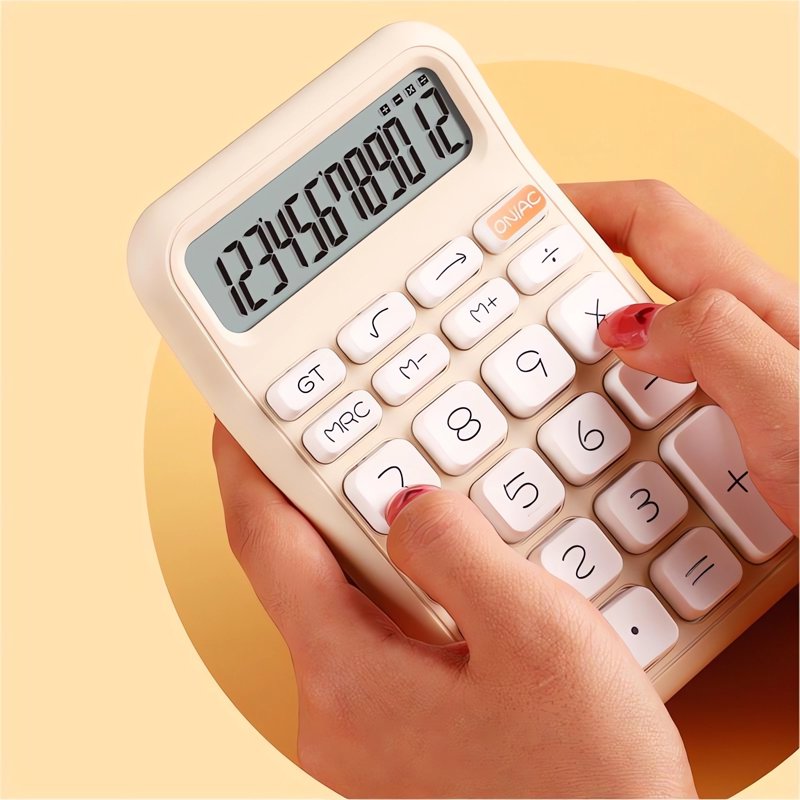 12-Digit Scientific Calculator with Large LCD Display & Auto Power-Off