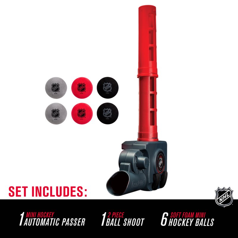 Mini Hockey Ball Passer - Automatic Foam Ball Shooter for Kids & Hockey Practice