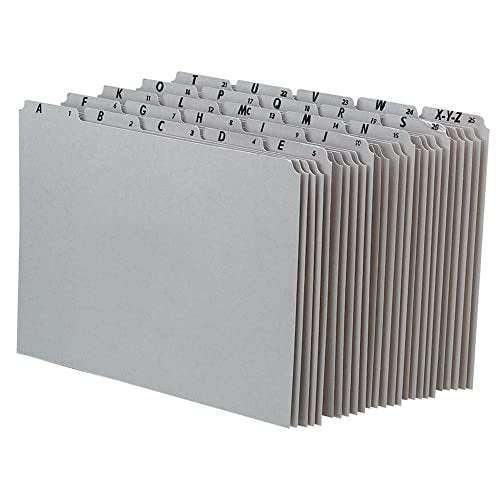 Recycled Top Tab File Guides - Alphabetical A-Z, Letter Size, 25/Set