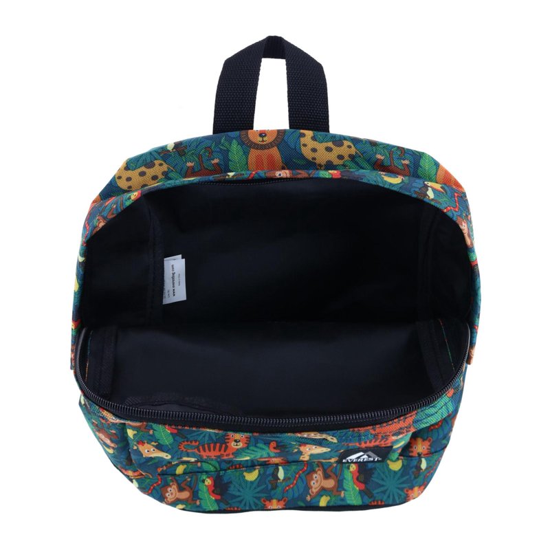 Kids School Backpack 13-Inch Unisex Junior Book Bag with Fun Animal Prints