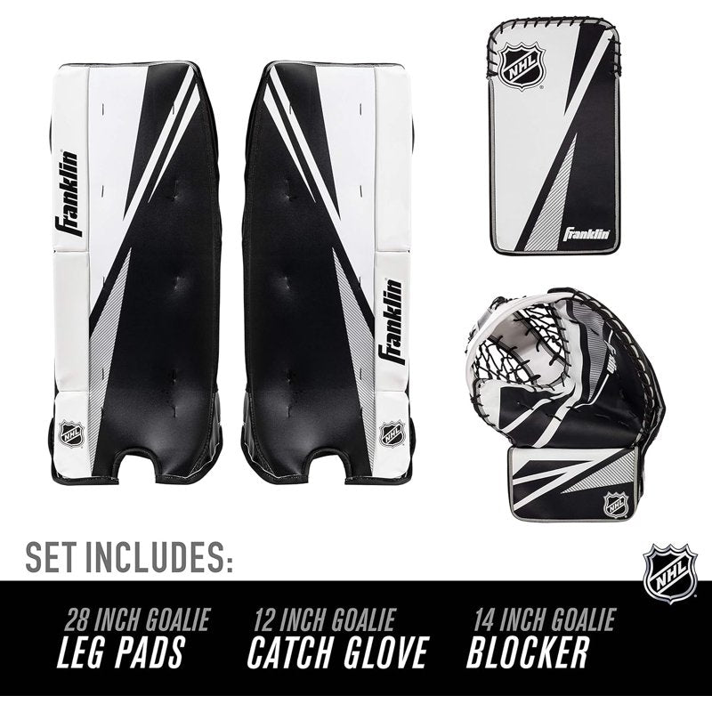 Street Hockey Goalie Equipment Set with Pads, Glove & Blocker