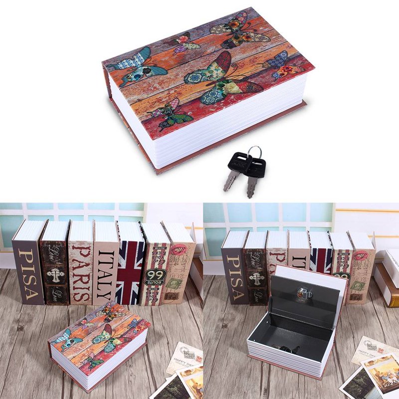 Dictionary Book Safe with Key Lock - Hidden Diversion Safe for Jewelry Cash