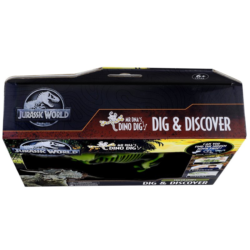 Jurassic World Dino Dig Toy with Fossil Skeleton & Surprise Discovery