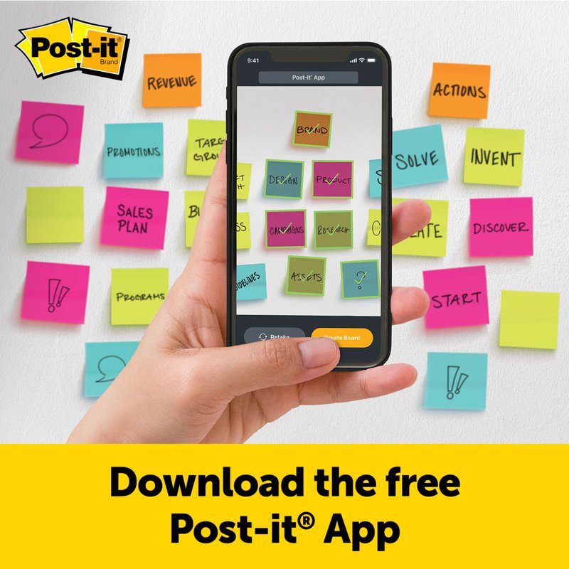 Post-it Super Sticky Easel Pad 25x30 Inches Yellow with Blue Lines - 30 Sheets