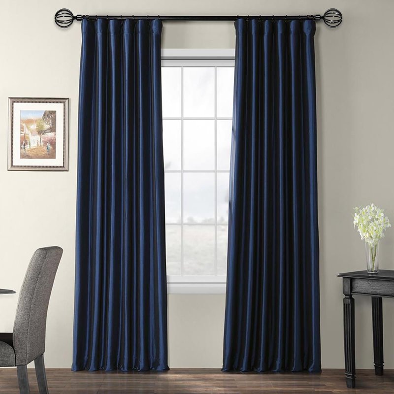 Heavy-Duty Steel Cage Curtain Rod with Finials - Supports Light & Heavy Drapes