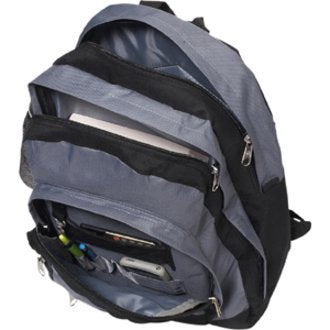 18-Inch Unisex School & Travel Backpack with Dual Compartments - All Colors Available