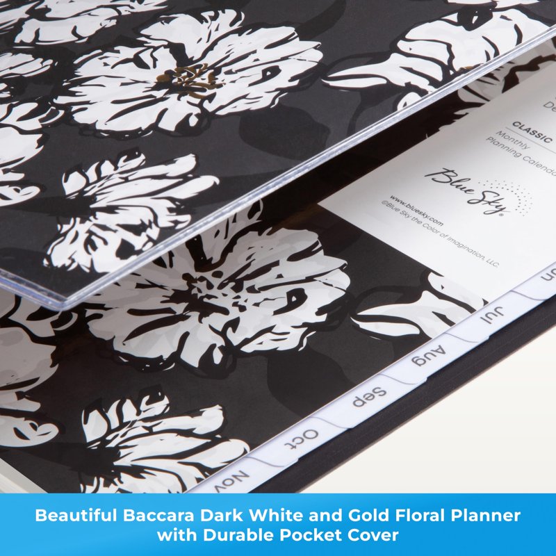 2026 Monthly Planner Calendar - 8x10 Durable Twin Wire Binding, Clear Pocket Cover