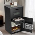 Heavy-Duty Steel Security Safe with Jewelry Drawer & Dual Alarm System
