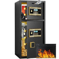 Large Fireproof Drop Safe with Digital Lock & Quick Access Slot – Anti-Theft Business Security