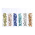 Glitter Irregular Glass Chips for Resin Crafts Jewelry Filling - 6 Colors