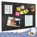 Large Cork & Felt Bulletin Board Set - Customizable Wall Notice Boards with Pushpins, Pack of 6
