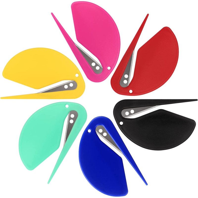 Set of 6 Letter Openers Envelope Slitters Sharp & Easy to Use Office Tools