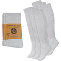 Diabetic Over-the-Calf Knee High Socks - Non-Binding Cushioned Cotton 6 Pairs