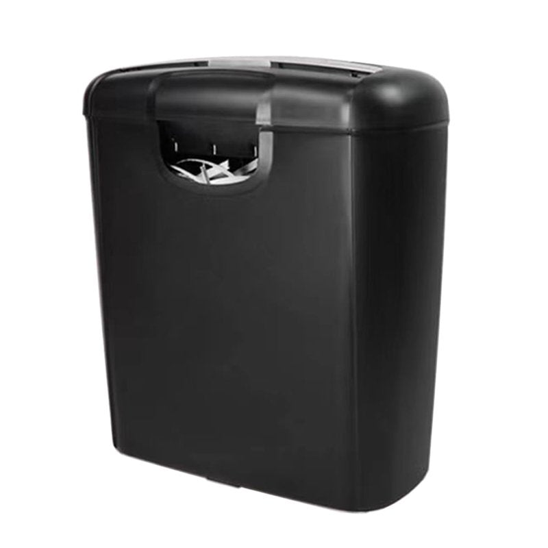 Heavy Duty Cross-Cut Paper Shredder with 10L Wastebasket for Home Office - 6-Sheet Capacity