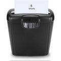 6-Sheet Paper Shredder with 3 Gallon Bin, Strip-Cut for Home Office Security