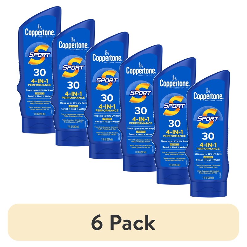 Water-Resistant SPF 30 Sunscreen Lotion for Outdoor Activities, 7 fl oz