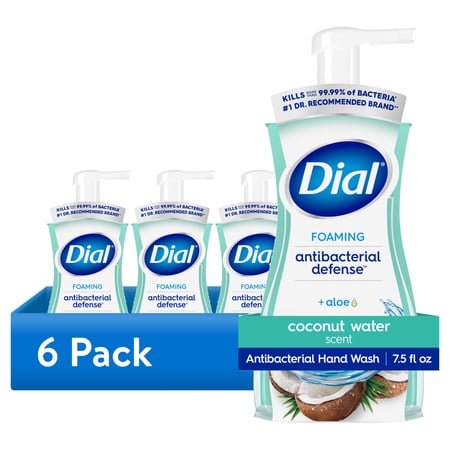 Antibacterial Foaming Hand Soap with Coconut Water Scent - 6 Pack