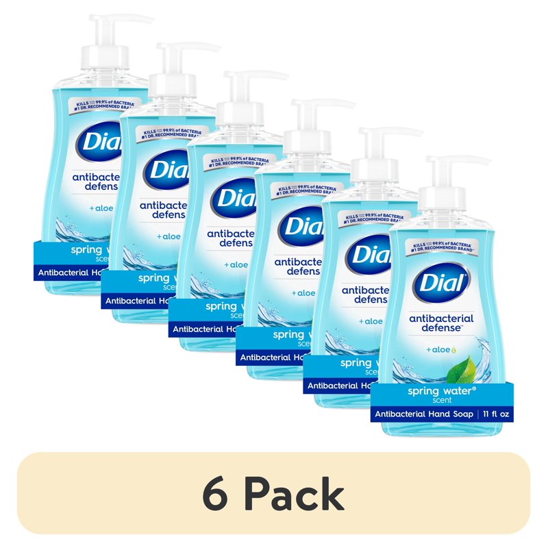 Antibacterial Hand Soap with Aloe Vera - 6 Pack, 11 fl oz Bottles