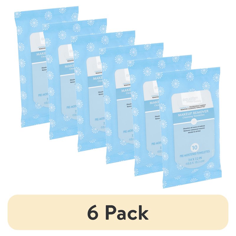 Travel Pack Makeup Remover Wipes - Gentle, Alcohol-Free, All Skin Types