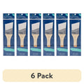 Craft Paint Brush Set - 6 Pack Angled Synthetic Brushes for Art & Hobby