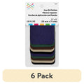 Iron-On Fabric Patches for Clothing Repair - 6 Pack, Multi-Color