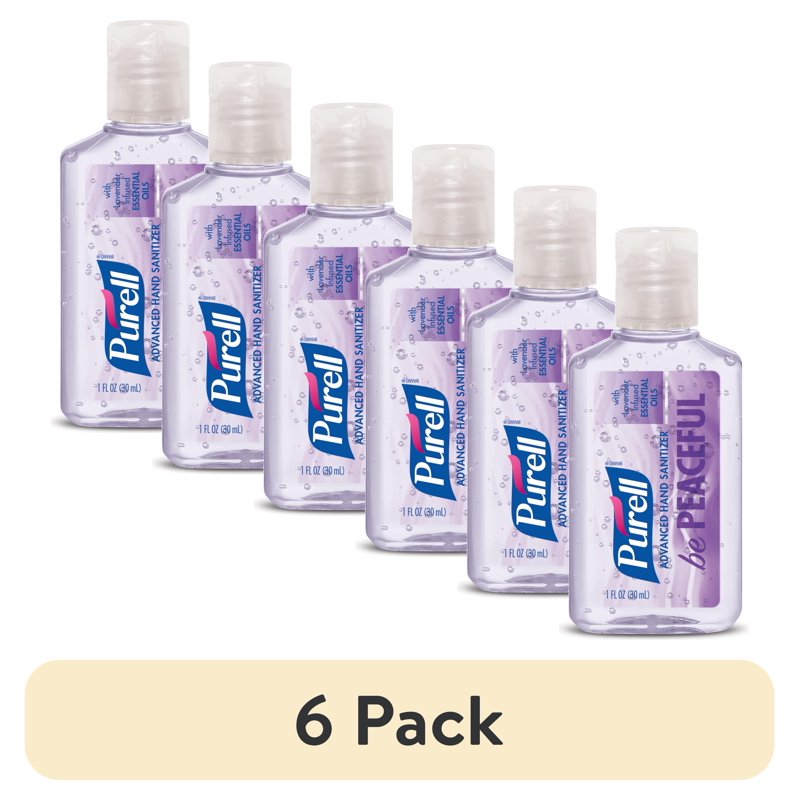 Travel Size Hand Sanitizer Gel 6 Pack - Various Fragrances, 1 oz