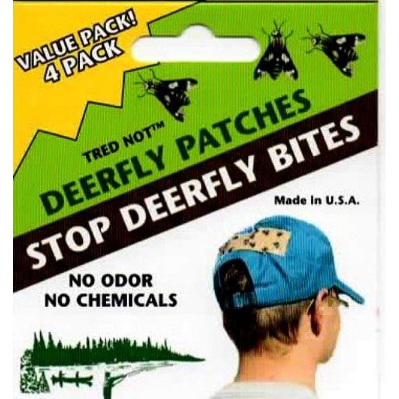 Deer Fly Patches 60 Pack - Natural Odorless Deerfly Repellent for Outdoor Use