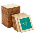 Unfinished Wood Squares Craft Supplies - 3x3 Inches, 60-Pack for Painting & Engraving
