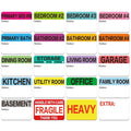 600 Pack Moving Box Labels with Writable Notes for 3-4 Bedroom House Packing